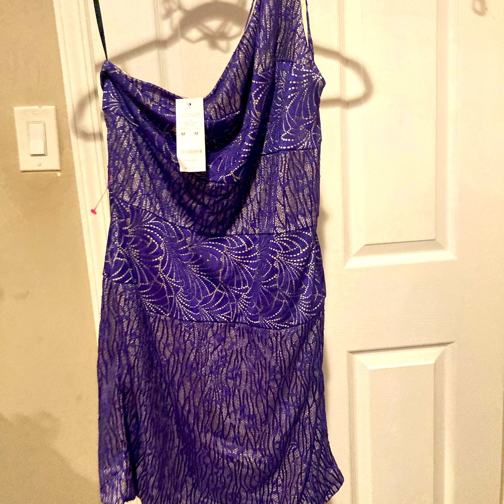 Bebe One Shoulder Dress M